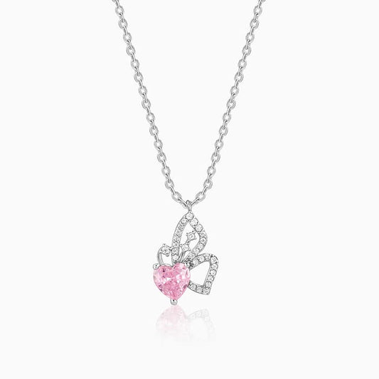 Silver Butterflies Desire Pendant With Link Chain