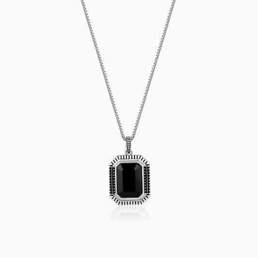 Black Rhodium Dark Phoenix Pendant With Box Chain For Him