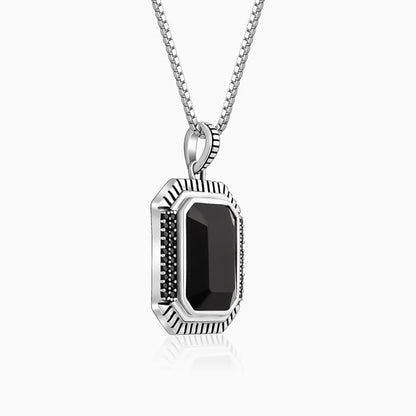 Black Rhodium Dark Phoenix Pendant With Box Chain For Him