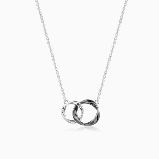 Silver Eternal Knot Pendant With Link Chain