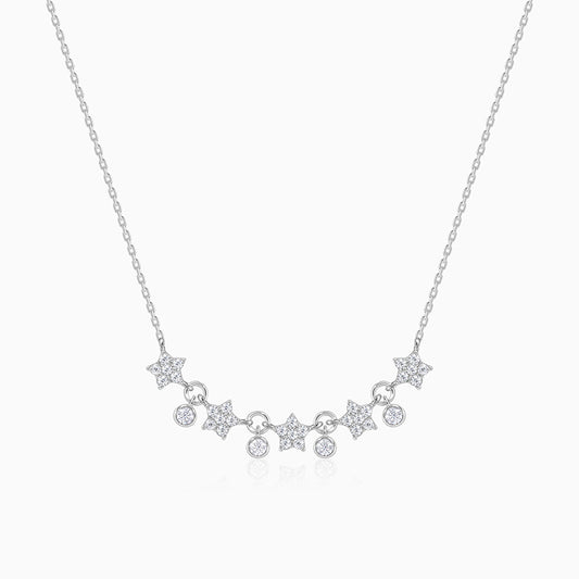 Silver Floral Serenade Necklace