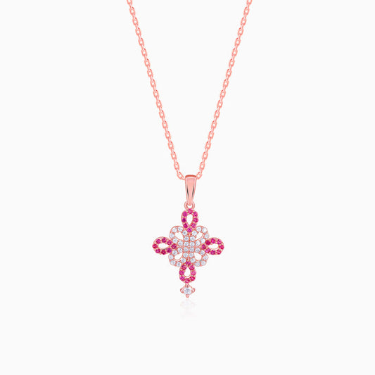 Rose Gold Jolie Flower Pendant - rose gold jewelry for mom