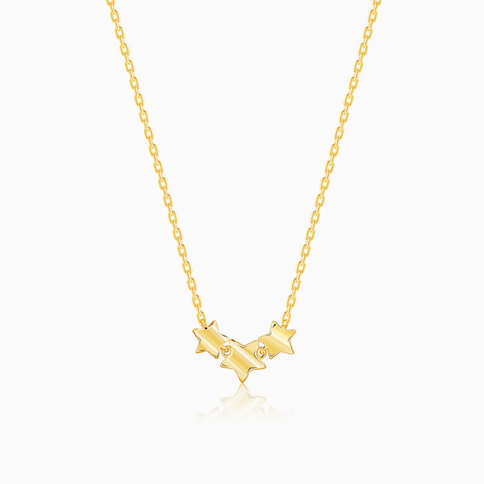 Gold Stellar Glow Necklace- gold necklace for women