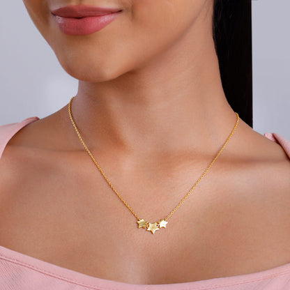 Gold Stellar Glow Necklace