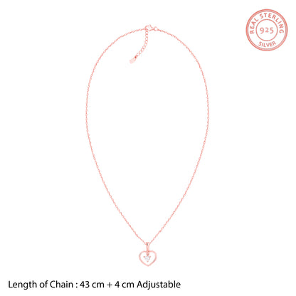 Rose Gold Your Lover Pendant With Link Chain