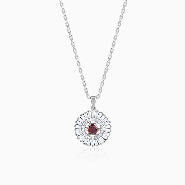 Silver Fleur Pendant With Link Chain - Silver jewelry for mom