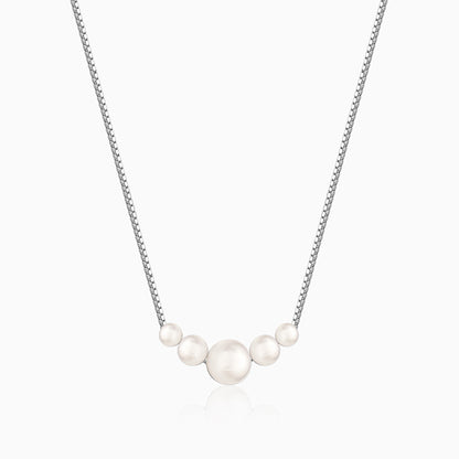 Silver Still Pearl Necklace