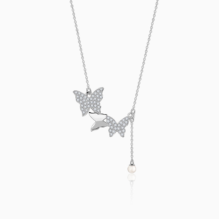 Silver Meryl Pearl Necklace