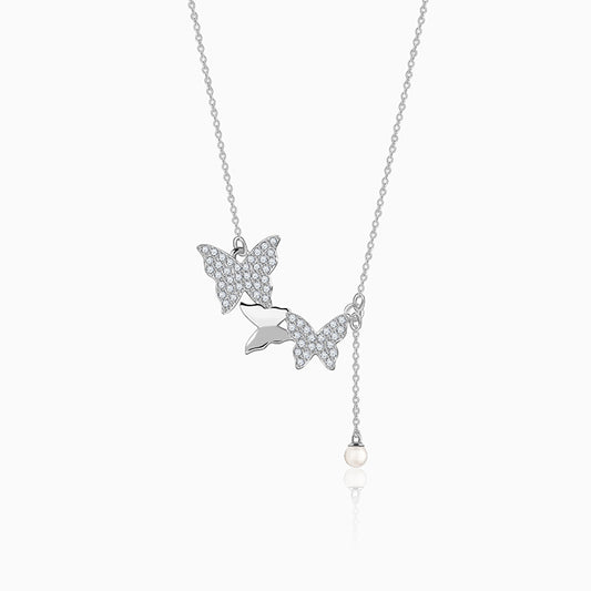 Silver Meryl Pearl Necklace