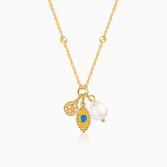 Golden Julia Charm Necklace