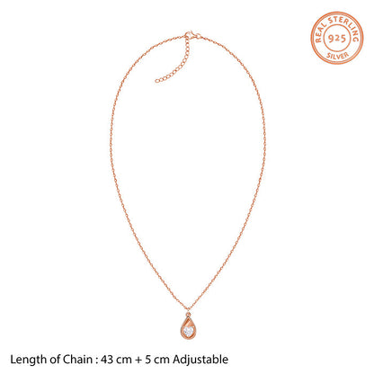 Rose Gold Love Hanging Necklace