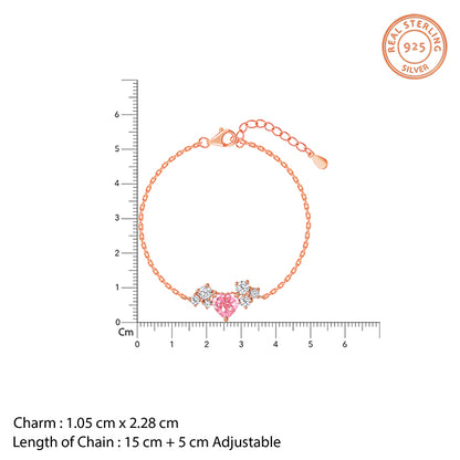 Rose Gold Heart Beat Set of 3