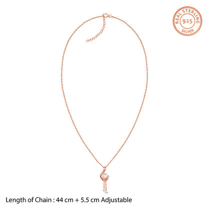 Rose Gold Carry Your Heart Pendant With Link Chain
