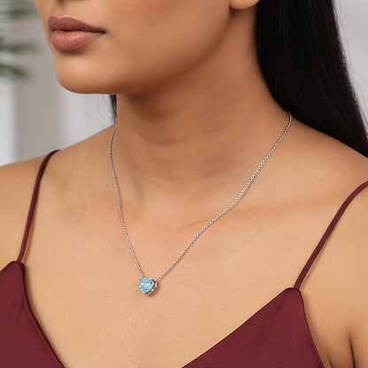 Kriti Sanon Silver Kiss Me Necklace