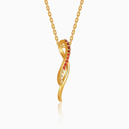 Golden Tanirika Pendant With Link Chain