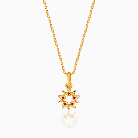 Golden Ereshkigal Pendant With Link Chain