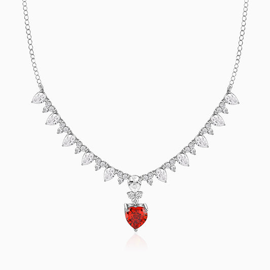 Silver Scarlet Promise Necklace