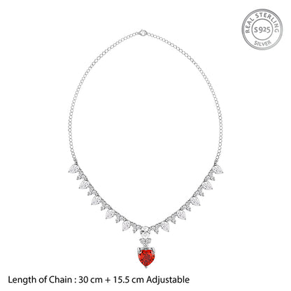Silver Scarlet Promise Necklace
