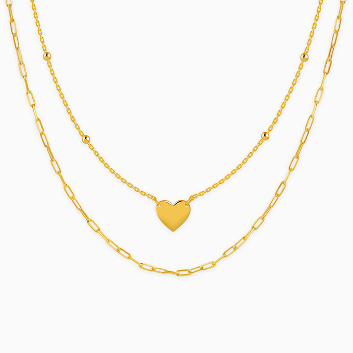 Golden Layered Love Necklace