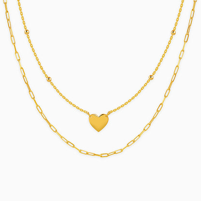 Golden Layered Love Necklace