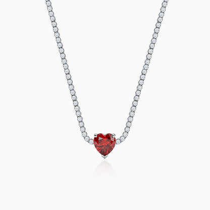 Silver Impressive Heart Necklace