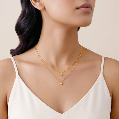 Kriti Sanon Golden Gilded Petal Layered Necklace