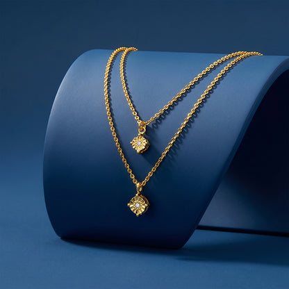 Kriti Sanon Golden Gilded Petal Layered Necklace