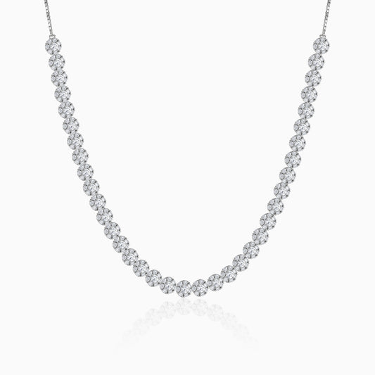 Rhodium Luminous Necklace