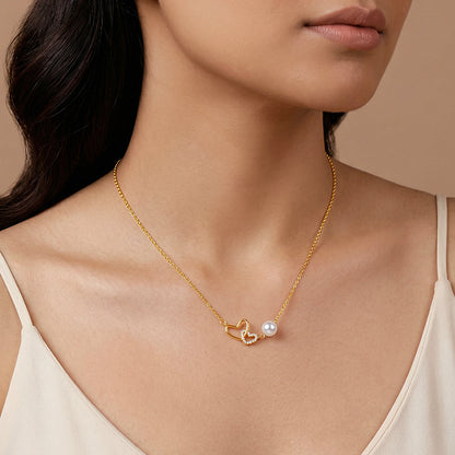 Kriti Sanon Golden Neve Pearl Necklace