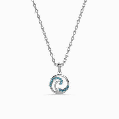 Silver Amphitrite Pendant with Link Chain