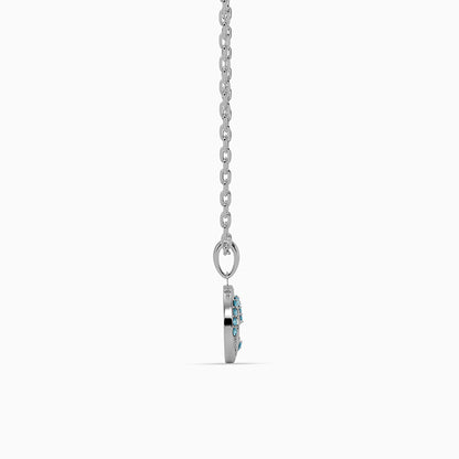 Silver Amphitrite Pendant with Link Chain
