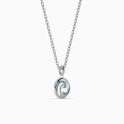 Silver Amphitrite Pendant with Link Chain
