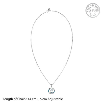 Silver Amphitrite Pendant with Link Chain