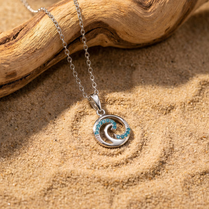 Silver Amphitrite Pendant with Link Chain
