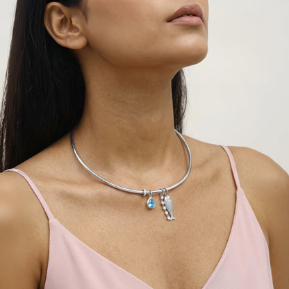 Silver Corvessa Choker Necklace