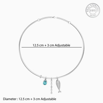 Silver Corvessa Choker Necklace
