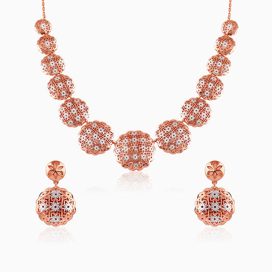 Dual Tone Evelia Silver Set
