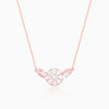 Rose Gold Floral Necklace