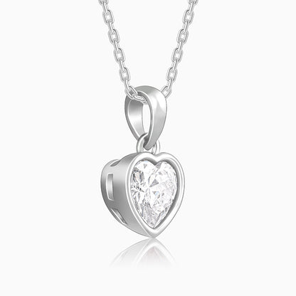 Silver Coeur Set with Link Chain