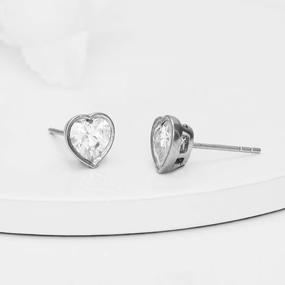 Silver Coeur Set with Link Chain