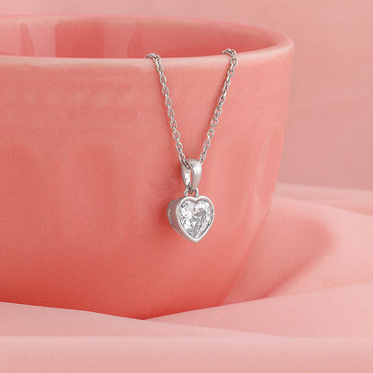 Silver Coeur Set with Link Chain