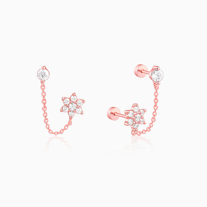Rose Gold Fiona Ear Double Piercings