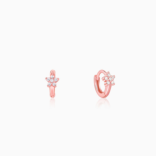 Rose Gold Flora Hoop Ear Piercings