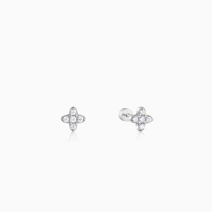 Silver Bluma Ear Piercings