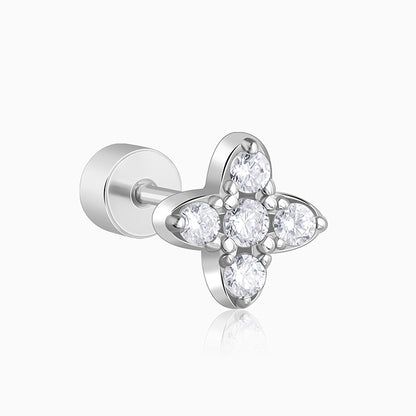 Silver Bluma Ear Piercings