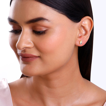 Golden Hamsa Ear Piercings