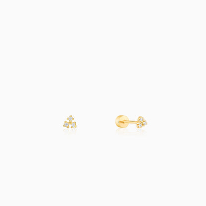 Golden Trielle Ear Piercings