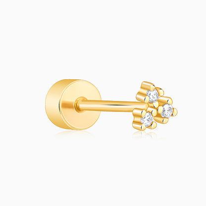 Golden Trielle Ear Piercings