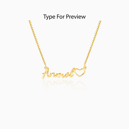 Golden Personalised Life Partner Pendant