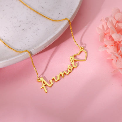 Golden Personalised Life Partner Pendant